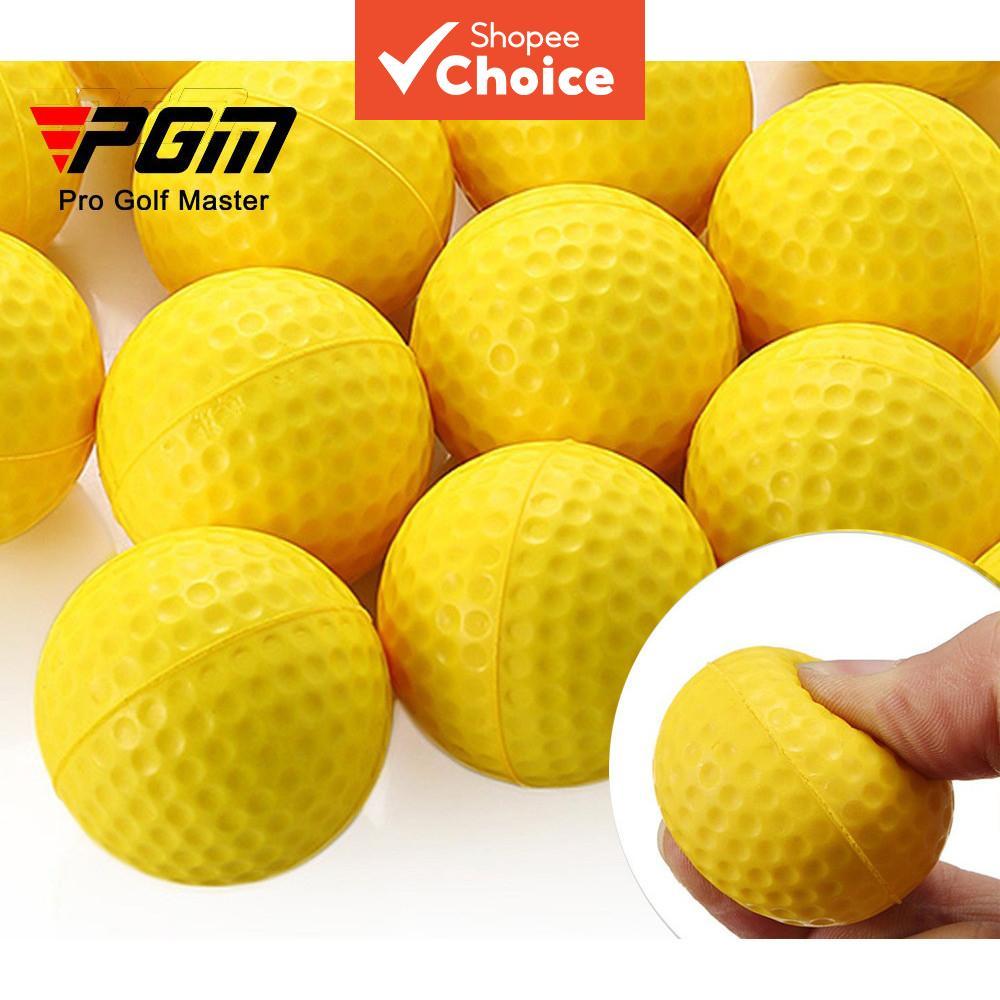 PGM 10PCS Q008 Bola de golfe| Bola de prática de PU macia para treino indoor e prática diária de swing