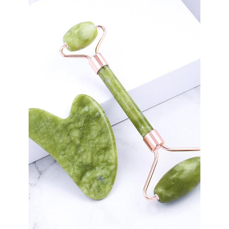 Xiuyu rolo Facial Natural Jade dispositivo de beleza doméstico Face-lifting ferramenta útil Manual rápido beleza vara ra
