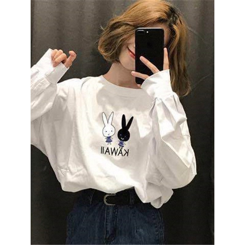 Roupas de outono novo estilo roupas superiores camisa de fundo interno roupas femininas desgaste exterior solto de manga