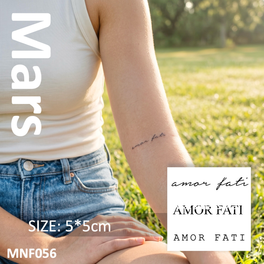Mars Tattoonova Tecnologia Mágica , Longa Duração 2 Semanas , Tatuagem Semi-Permanente , Adesivo De Falsa , Amor Fati , 