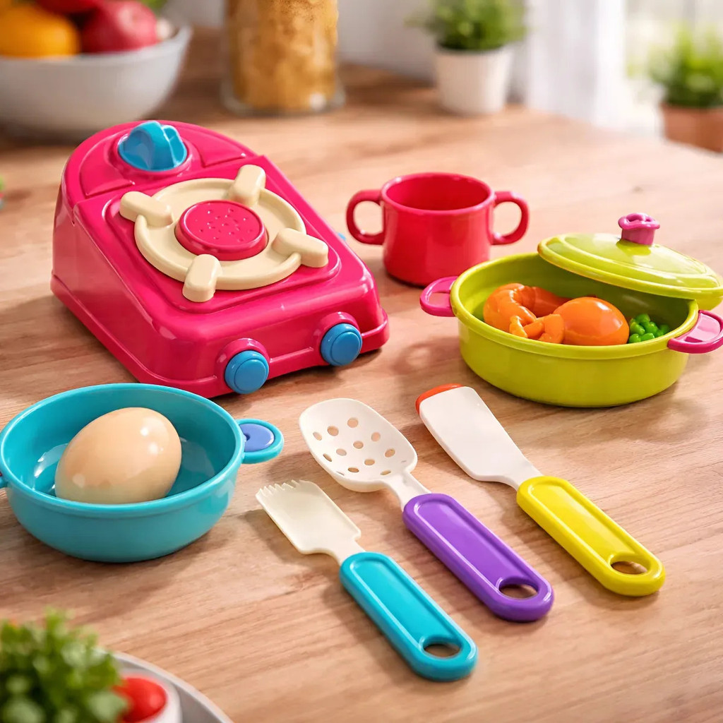 Kit Chef Infantil Cozinha De Brinquedo Acessórios Comidinha