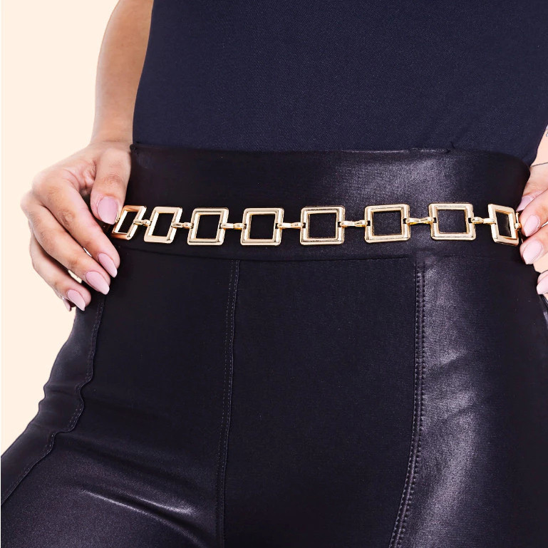 Cinto Boêmio Luxo Feminino Elegante Acessório Moda Cinto para Vestido Acessório Chic Estilo Fashion
