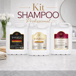 Kit 2 Galão Shampoo Limpeza Hidratante Profissional 5 Litros Sem Sal Química Certa