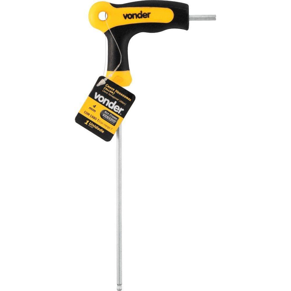 Chave Allen Abaulada 4,0Mm Com Cabo T Vonder