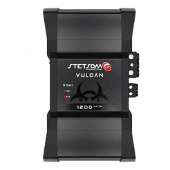 Amplificador Stetsom Vulcan 1200.1 Mono 1200w Rms Para Som Automotivo Preto