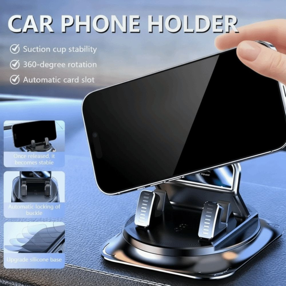 Suporte De Telefone Para Carro TEVO , Painel Antiderrapante Giratório De 360 Graus Móvel Com Almofada