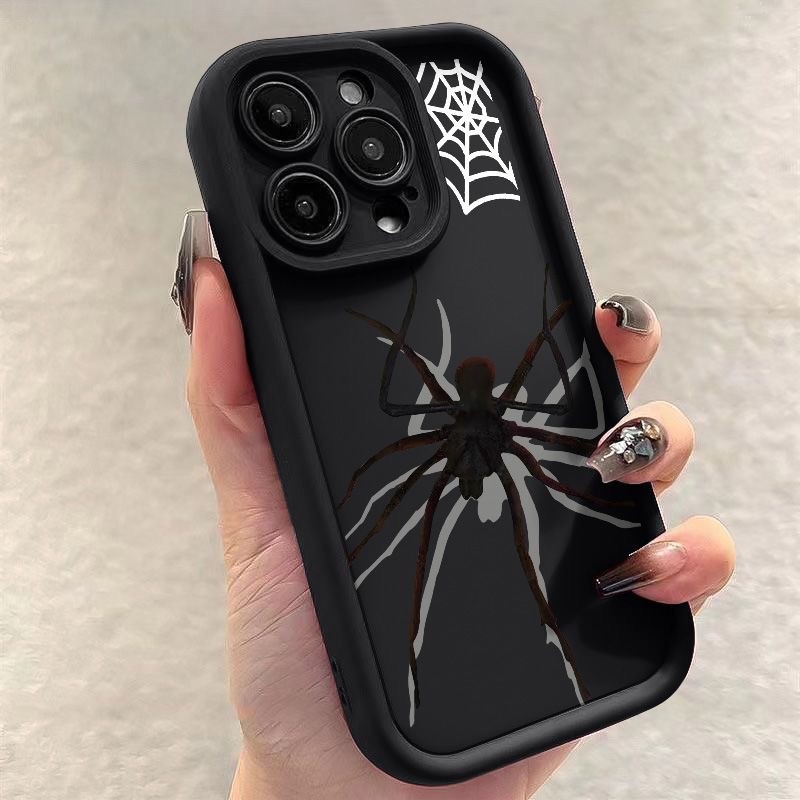 Capinha Capa Aranha Para Samsung A05S A15 A07 A13 A55 A35 S24 ULTRA  A23 A54 A17 A26 S23 FE Silicone Anti Queda