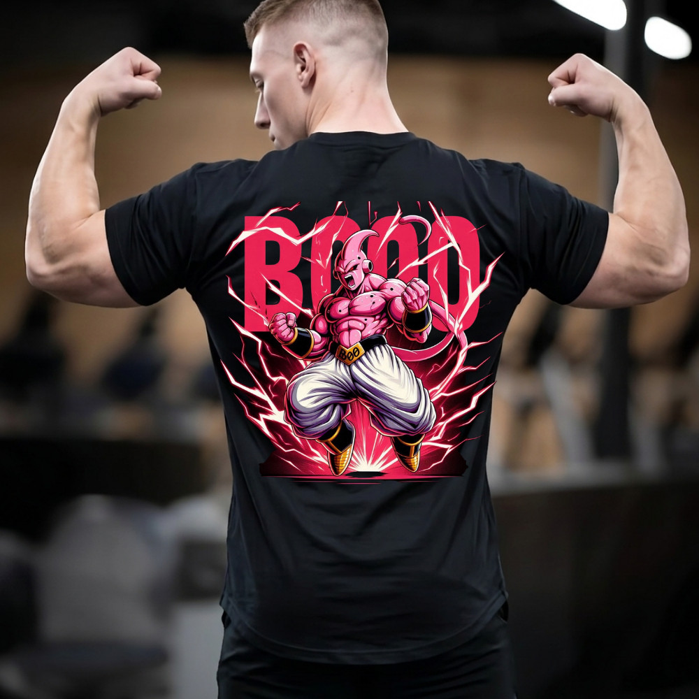 Camisa Oversized Moda Streetwear Anime Camiseta Masculina Estampada Musculação Treino Academia Camiseta Confortavel