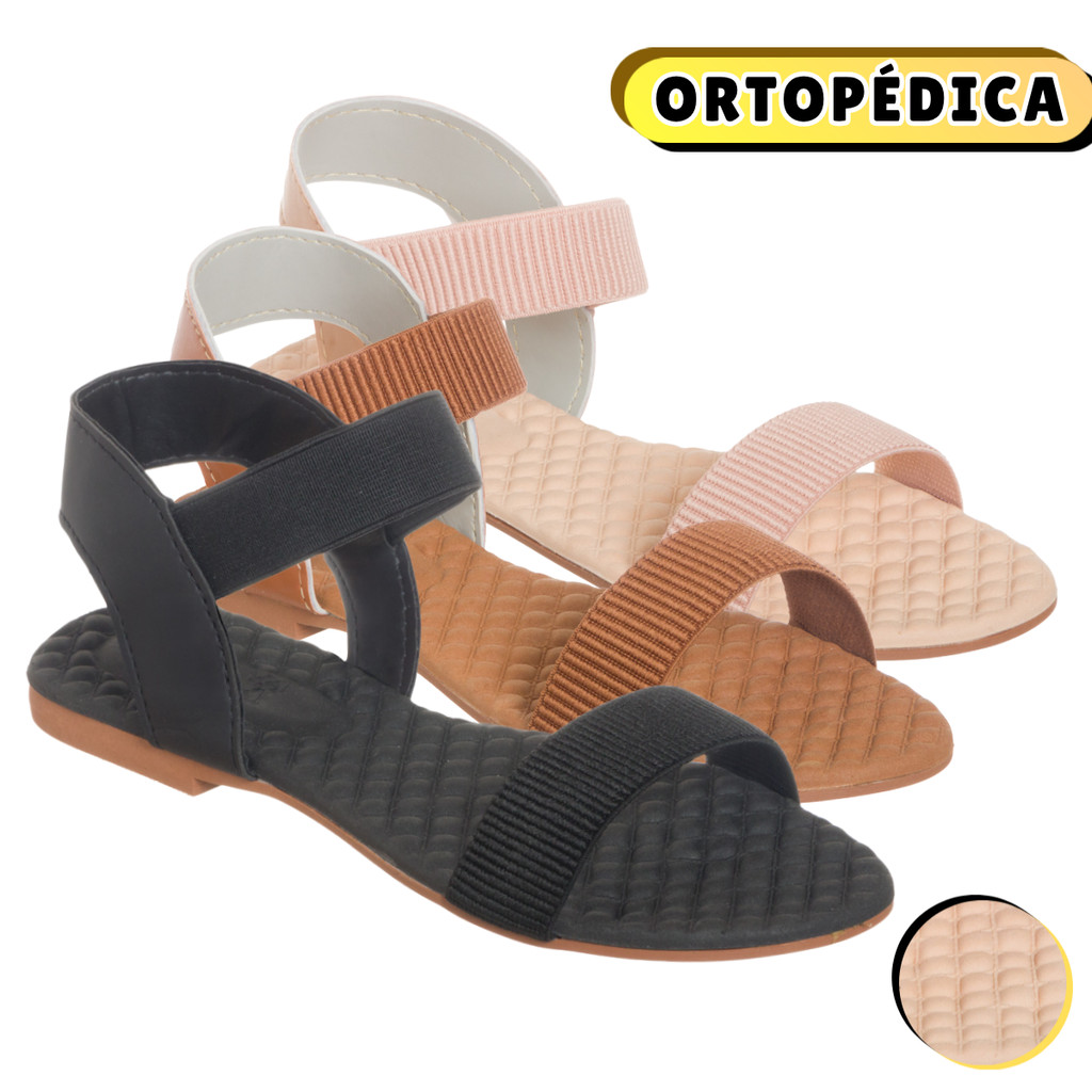 Sandália Feminino Ortopédico Papete Leve Macia Conforto Ultra Confortável Esporão Anatômica Fascite New