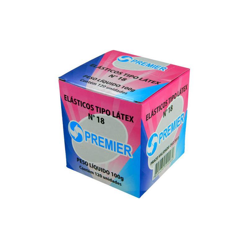 Elástico látex n18 amarelo caixa 100g Premier