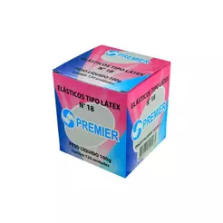 Elástico látex n18 amarelo caixa 100g Premier