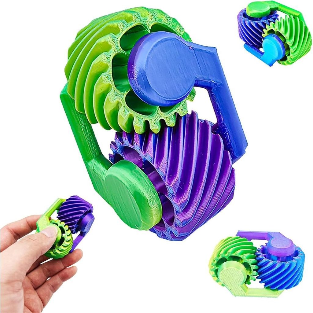 2 Peças de Brinquedos Anti-stress Impressos em 3D para Adultos, Mini Brinquedos de Enrolar para os Dedos em Lote, Brinqu