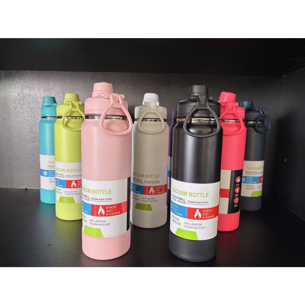 Garrafa Térmica com CAPA Protetora 800ml Espacial Quente & Frio Com Isolamento De Inox Grande Capacidade