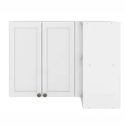 Armário Aéreo Canto 2 Portas 2 Nichos Unna Yescasa Branco Branco