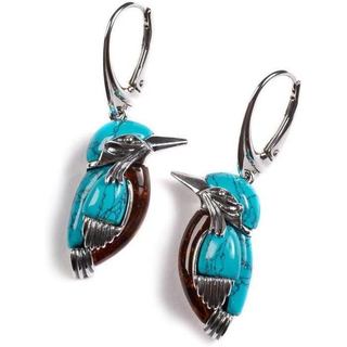 Natural Turquoise Dangle Metal Large Oval Earrings Vintage Statement Teardrop Earrings Bohemian Delicate Hoop Earrings f