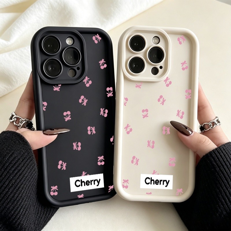 Capa De Telefone Cereja Fashion Para Samsung Galaxy A17 A07 A14 A25 A54 A56 A36 A26 A24 A14 A15 A12 A16 A34 A55 A54 A32 