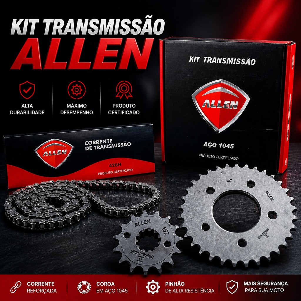 KIT RELAÇÃO CB 300 2009-2015 38D X 15D - REDUZIDA