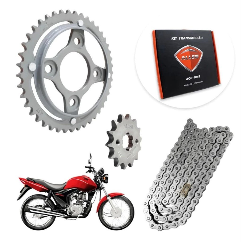 KIT RELACAO FAN 125 2009-2015 - COM RETENTOR