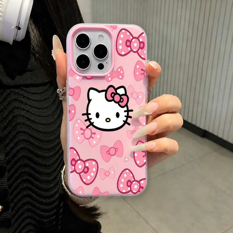 Capinha para iPhone 17/16/15/14 Pro Max Capa de celular Hello Kitty em silicone macio à prova de quedas — imagem 2 de 2