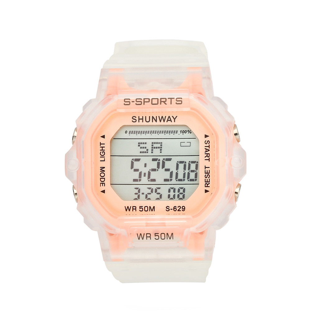 Relógio Digital Feminino Transparente  S-Sports S629-03-1