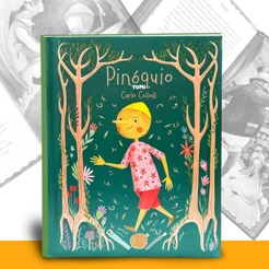 Livro Literatura Infantil Pinóquio | Grandes Clássicos Ilustrado | Edição Capa Dura Presente Colecionável