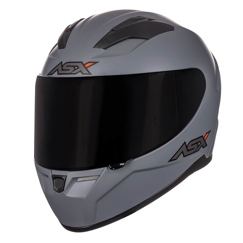 Capacete Fechado City Solid Cinza Fosco Asx
