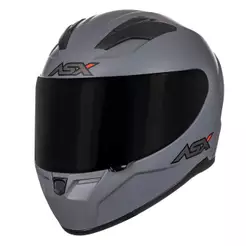 Capacete Fechado City Solid Cinza Fosco Asx
