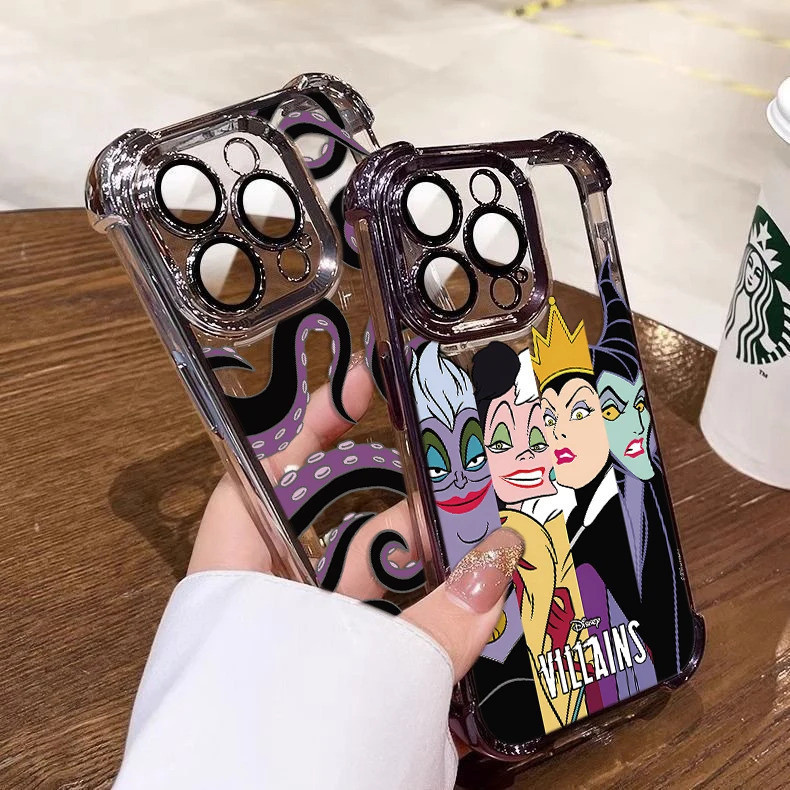 Capa Protetora Antichoque Cute Evils Queens Ursula para Samsung A73 A55 A54 A53 A35 A33 A34 A25 A24 A23 A16 A15 A14 A0