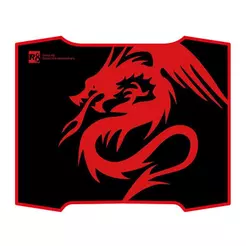 Mousepad Gamer R8 M-01, 300x250x3mm, Preto Com Costura Vermelha, R8-M01-BK