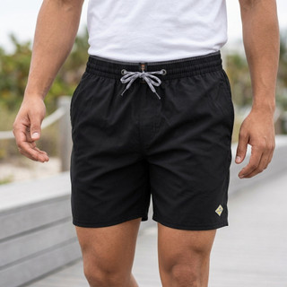 Short Masculino Microfibra Elastano Cós Elástico Cordão Bolsos Praia Casual bermuda