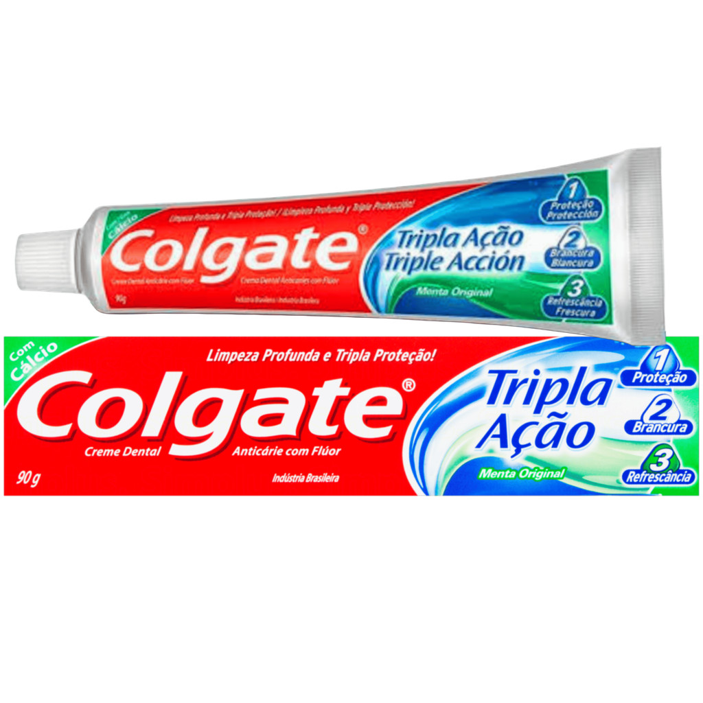 Colgate Creme dental sabor menta tripla ação 90g