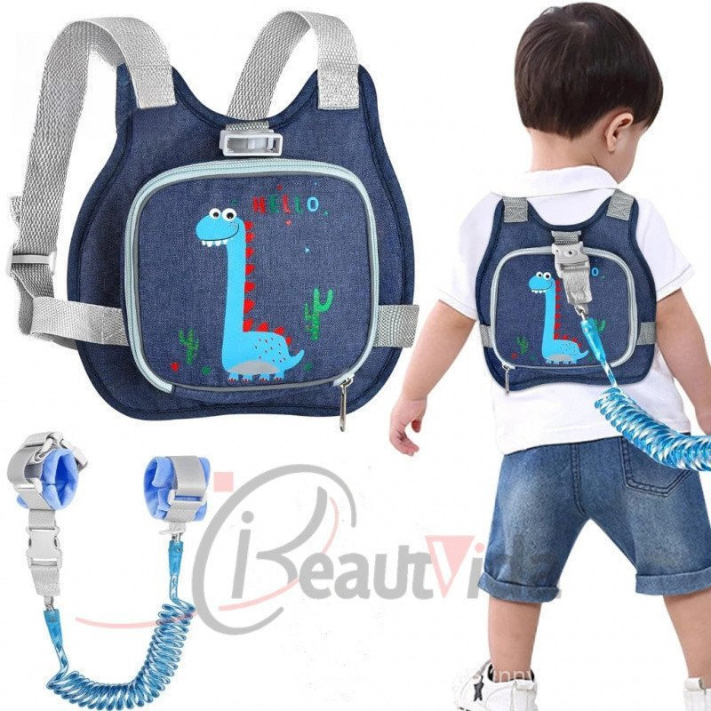 Trela De Pulso Anti-Perda Leash + Elo , Arreio Para Crianças Com , Cinto Assistente Bebês Segurar Bebê Fechado Enquanto