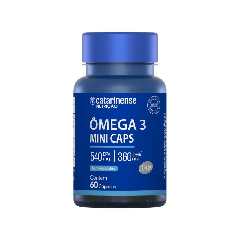 Omega 3 Mini Caps - 60 Cápsulas - Catarinense Nutrição
