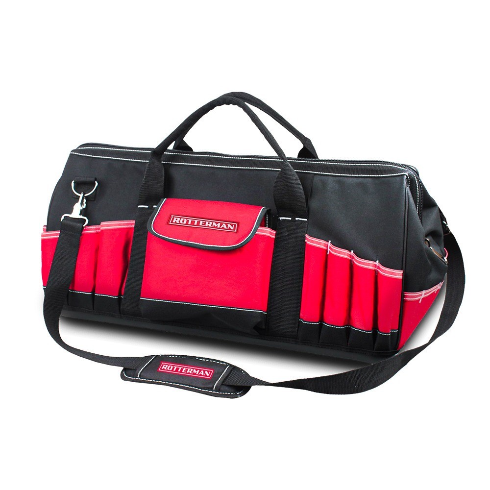 Bolsa para ferramentas em lona 27 x 26 x 52 cm 33 bolsos RLL-S010 Rotterman