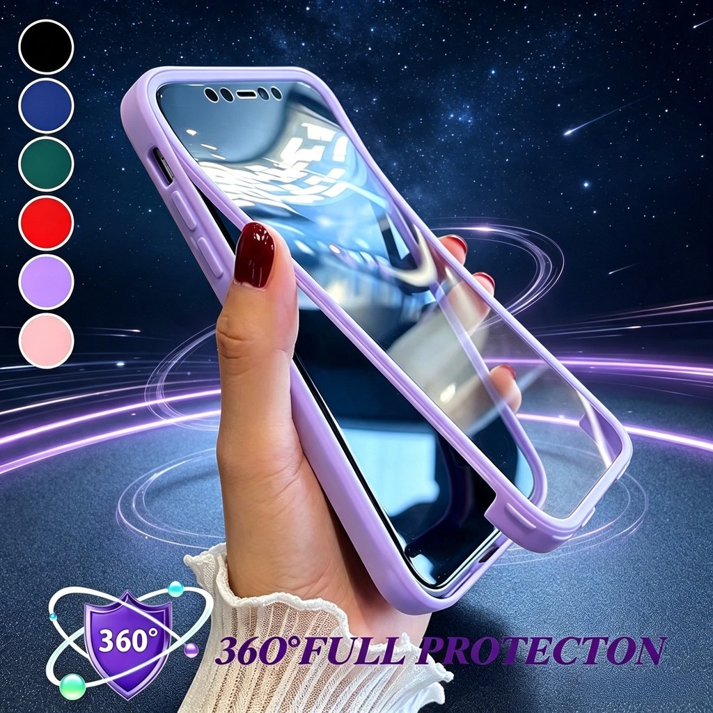 360 Protetor De Tela De Corpo Inteiro Caso Transparente Para Samsung Galaxy A08 A18 A07 A17 A27 A37 A57 A16 A36 A56 A15