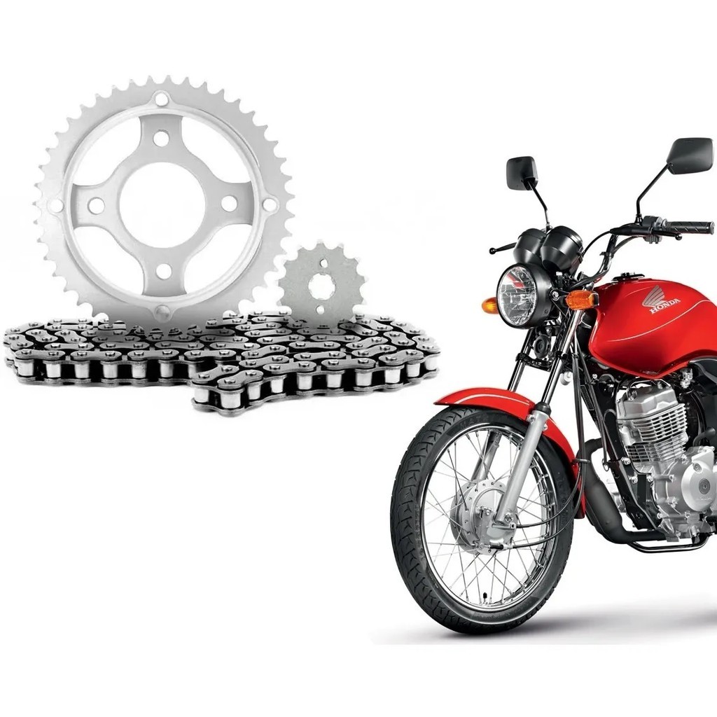 Kit Relação Transmissão Honda CG 125 Fan 09/13 S/Retentor KMC PRO 881592 — imagem 2 de 2