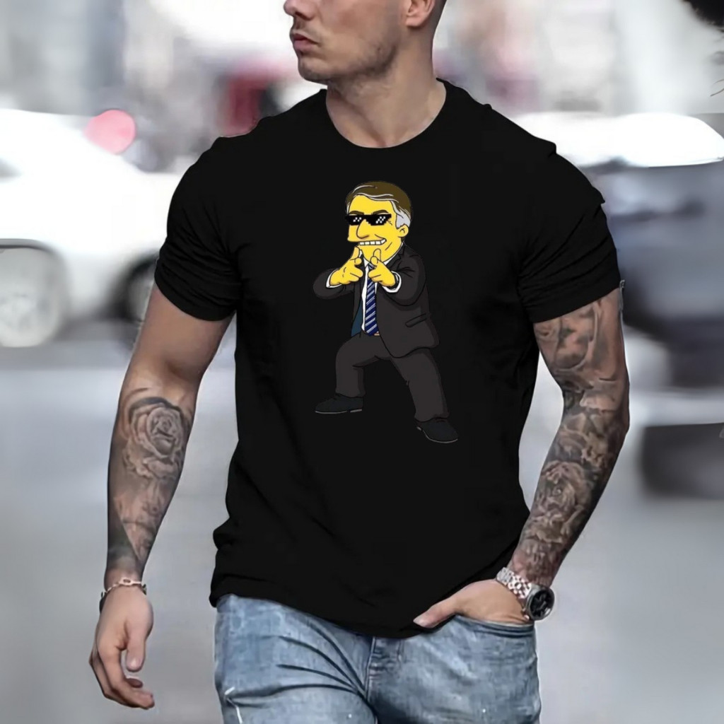 Camiseta Bolsonaro Presidente Unissex Premium Brasil Mito meu o brabo tem nome