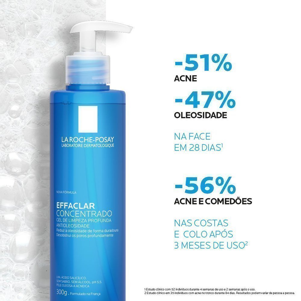 Gel de Limpeza Facial Effaclar Concentrado La Roche-Posay 300g · foto 2