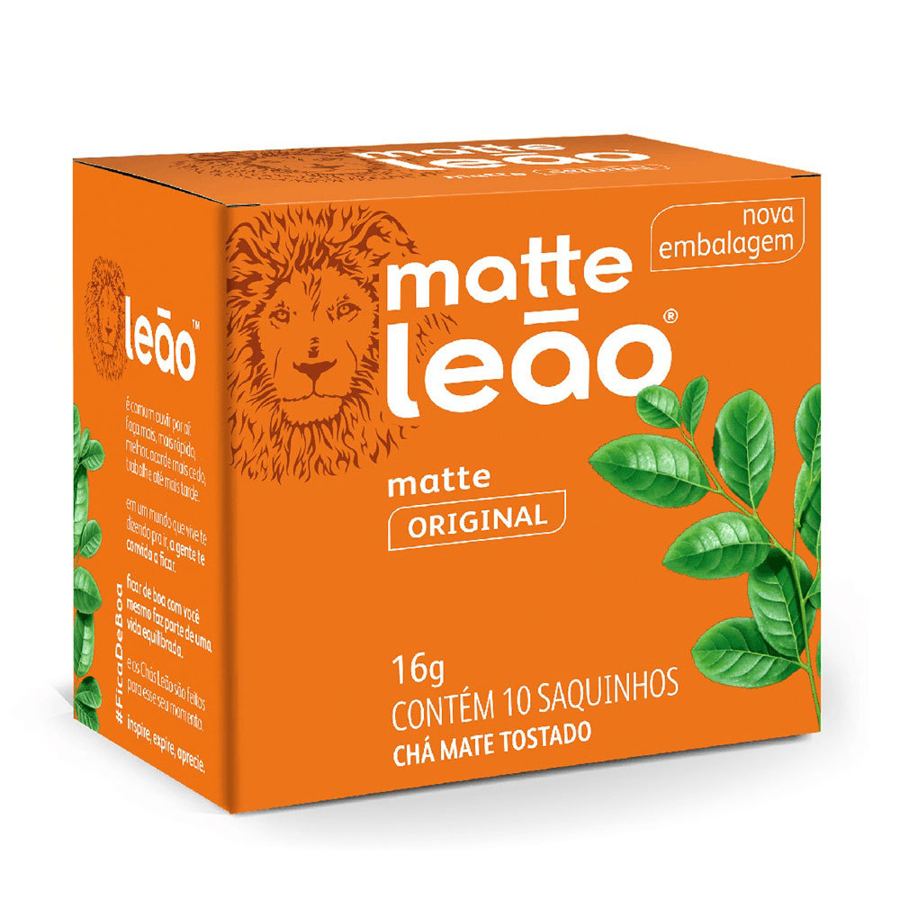 Chá Matte Original com 10 unidades Leão