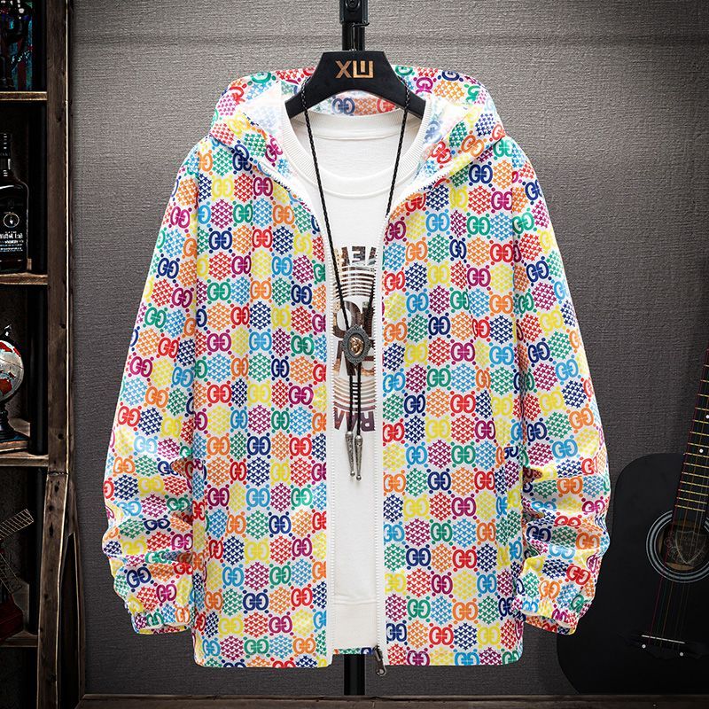 ❤❤ Protetor solar roupas masculinas com capuz respirável leve legal solto na moda Casual protetor solar roupas masculina