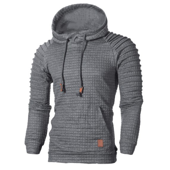[Moletom listrado Jacquard] primavera outono inverno pulôver masculino com capuz jaqueta esportiva All-Match Casual long