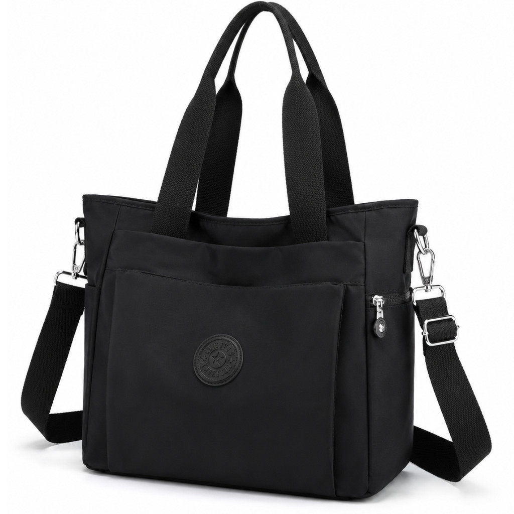 Bolsa Feminina Grande Nylon Impermeável Alça Ombro Transversal Notebook Trabalho Faculdade Viagem