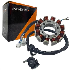 Estator com Bobina de Pulso Magnetron Moto Yamaha YBR 125 Factor K E ED XTZ 125 E K 2002 a 2005 Novo Original 90278010