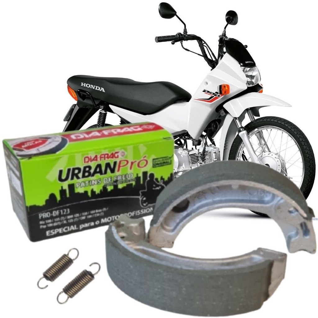 Patim Lona Freio Apache 150 Ybr 125 Xtz 125 Xt 225 Diafrag Urban Pro