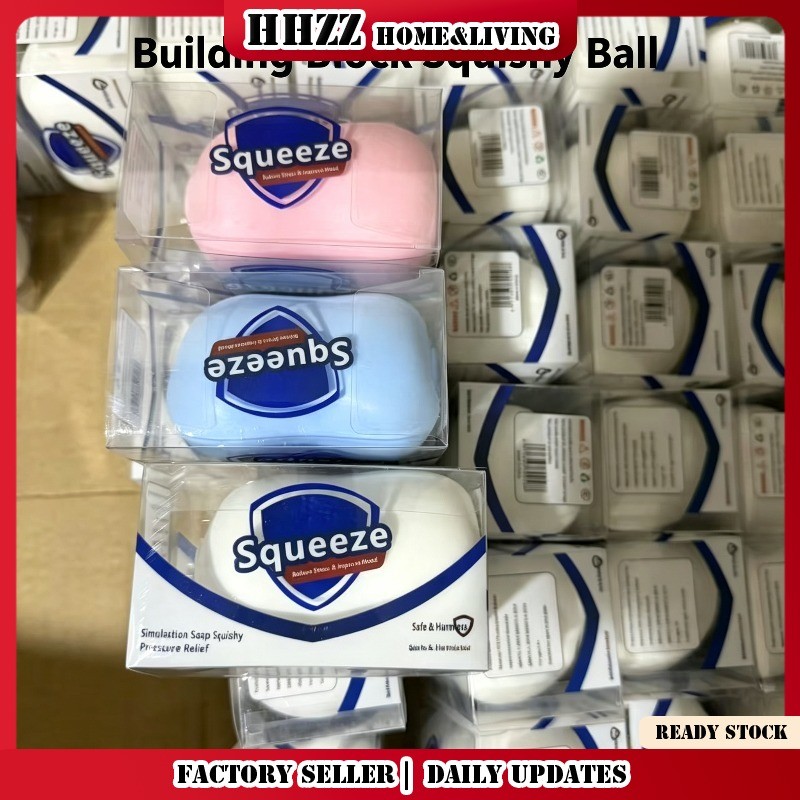 Bola Mole Do Bloco De Construção Sabão Da Simulação Novidade , Brinquedo Anti-Ansiedade Textura Artesanal Portátil Alívi