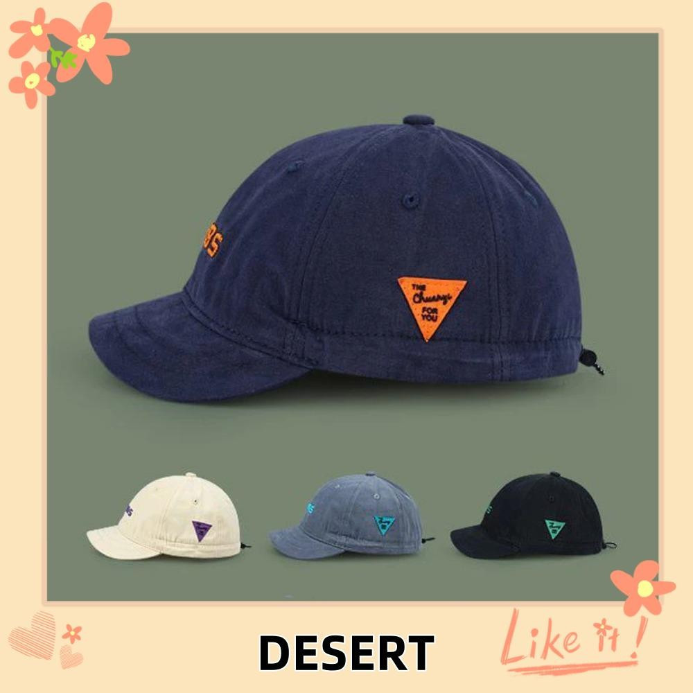 Boné de beisebol estilo casal do deserto, boné de pesca com aba curta para proteção solar, boné casual ajustável e respi