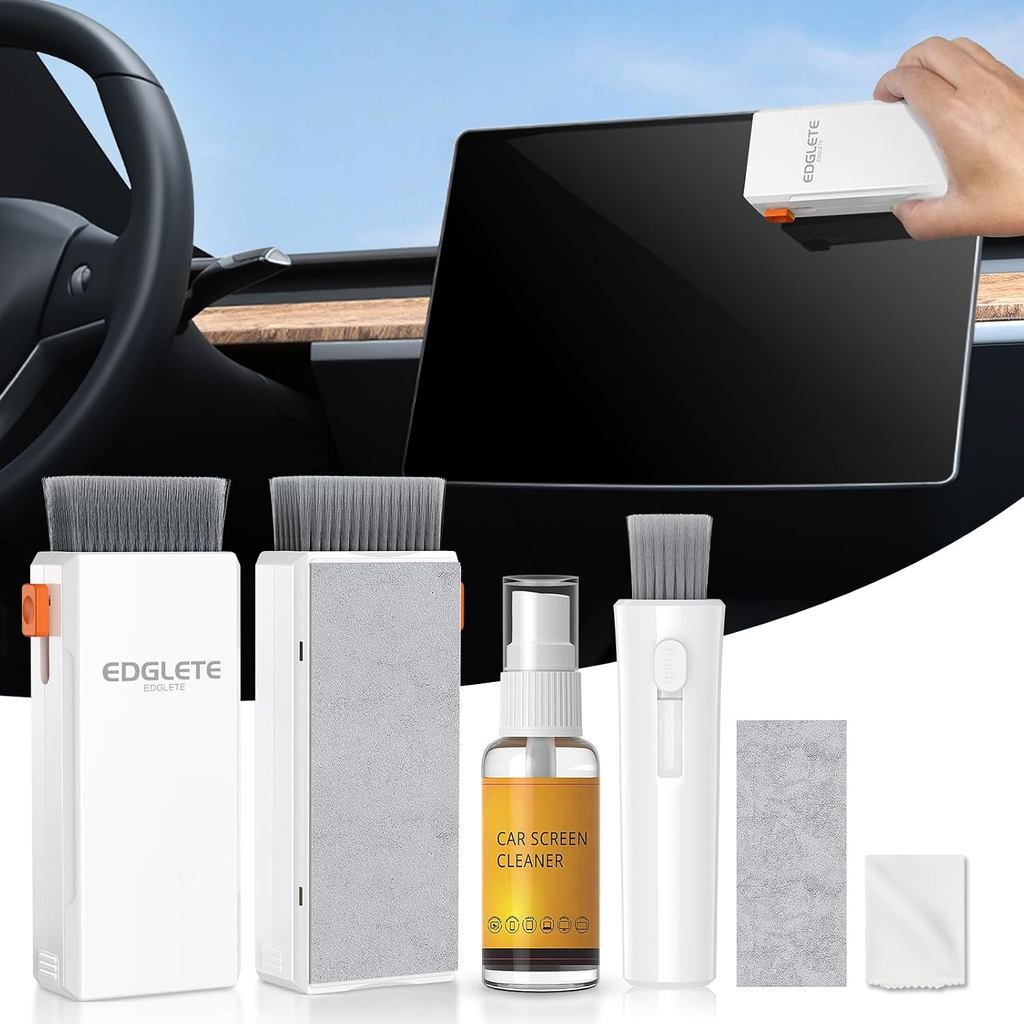 Spray E Limpeza De Tela De Carro , Kit De Detalhamento De Limpador De Interior Ferramenta De Para Painel Sensível Ao Toq