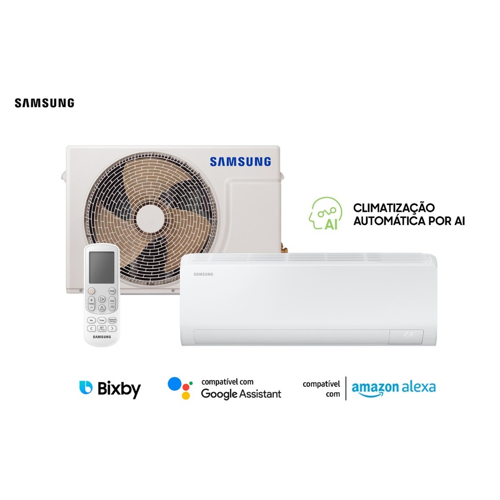 Ar Condicionado Split Samsung Digital Inverter Ultra Ai 12000 Btus Frio Ar12dyfzawknaz Wi-fi 220v