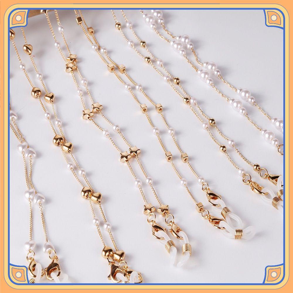 Corrente Perfumada Retro Ouro Halter Óculos Anti Gota Cordão