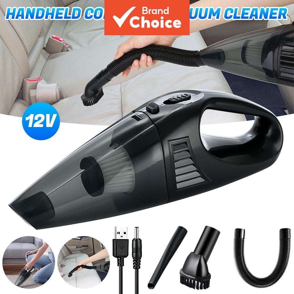 Saimili 12v Aspirador De Pó Portátil Sem Fio Para Carro De Sucção Forte Mini Com Bicos De Mangueira De Extensão Sofá De